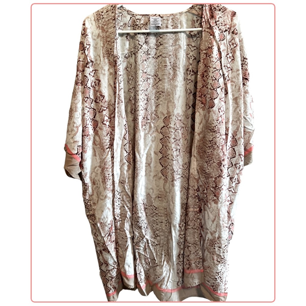 NWOT Time and Tru Kimono Cardigan Snake Print Size S/M
